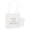 Geschenktüte Spruch, Von Herzen, 10 X 10 Cm