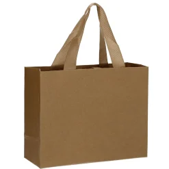 Geschenktüte Uni/matt, Braun, 25 X 20 Cm