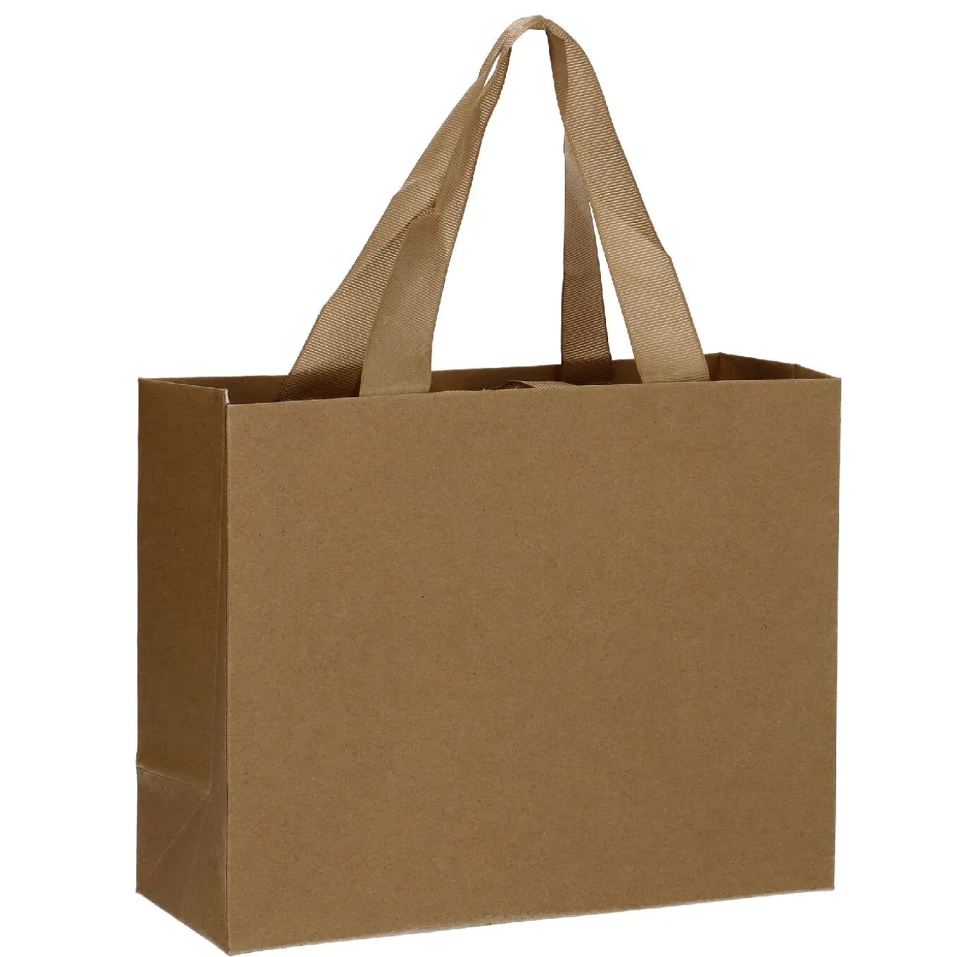 Geschenktüte Uni/matt, Braun, 25 X 20 Cm
