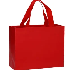 Geschenktüte Uni/matt, Rot, 25 X 20 Cm