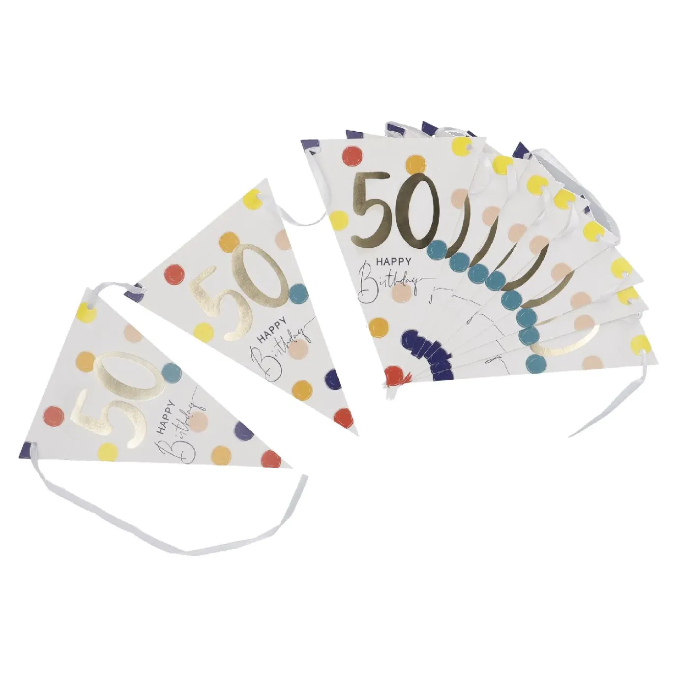 Girlande Geburtstag, 50, 300 Cm