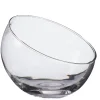 Glas-Kugelvase Schrägrand, Höhe 13 Cm