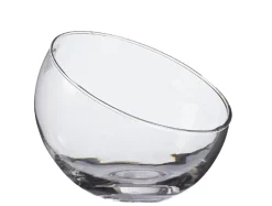 Glas-Kugelvase Schrägrand, Höhe 13 Cm