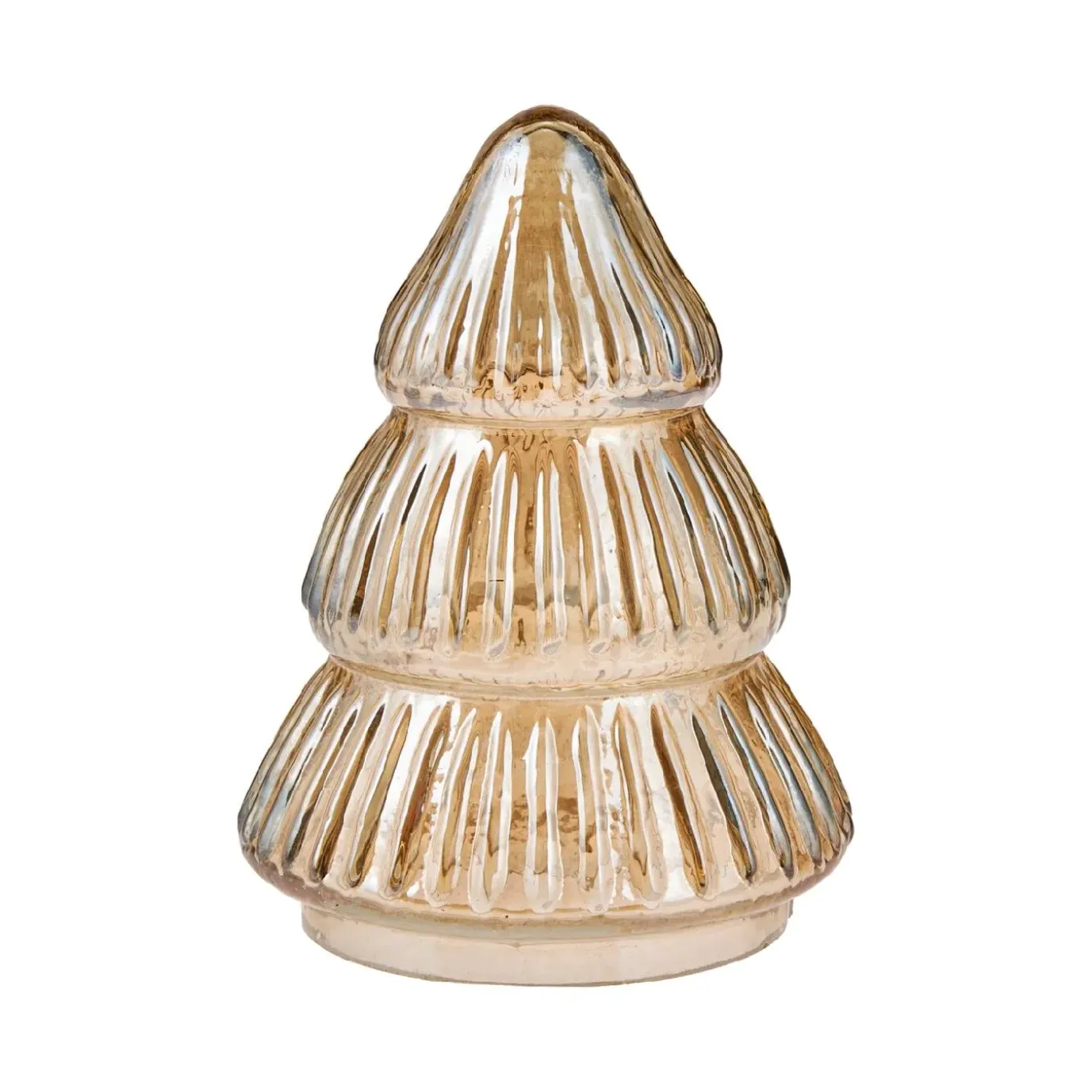 Glas-Tanne Transparent, Gold, 8.5 X 11 Cm