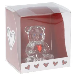 Glas-Teddybär Mit Herz, 4.5 Cm