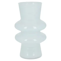 Glas-Vase Ringe, Doppel-Ring/mint, 20 Cm