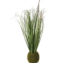 Gras Mit Moosballen, Grün, 35 Cm