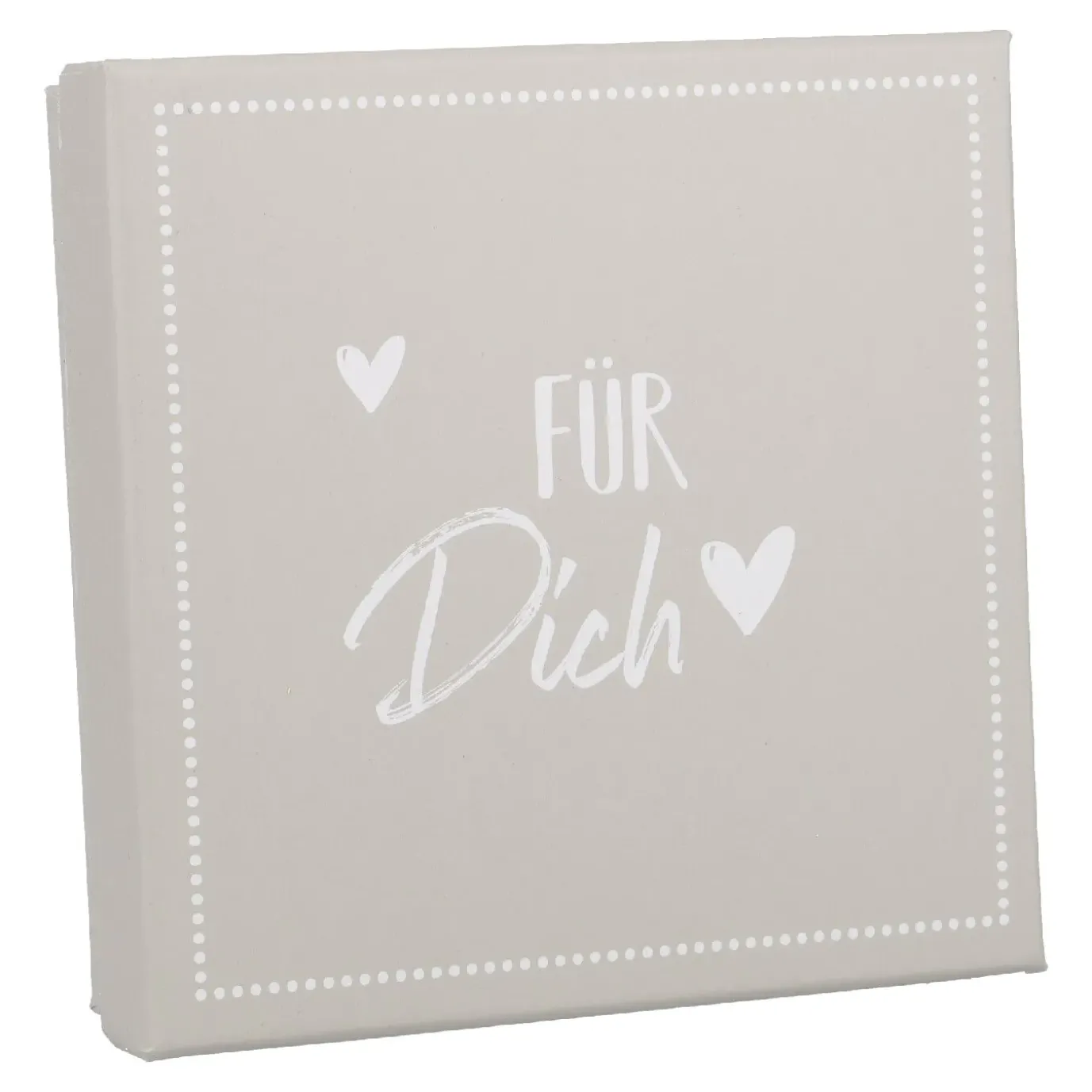 Gutscheinbox Für Dich/grau, 11 X 11 Cm
