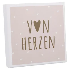 Gutscheinbox Von Herzen/rosa, 11 X 11 Cm