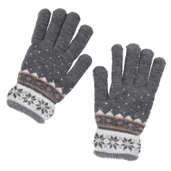 Handschuhe Schneeflocke, Grau