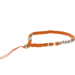 Handykette Perlen, Orange, 23 Cm