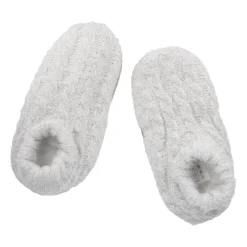 Hausschuhe Antirutsch, Grau, Größe 35-38