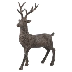 Hirsch Antik, Struktur/stehend, 28 Cm