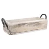 Holz-Schale Rustik, Griff, 32 Cm