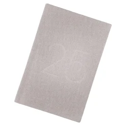 Kalender Textil, A6, Hellgrau