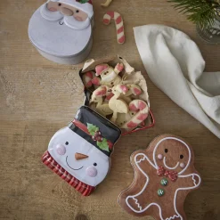 Keksdose Weihnachtsfigur, Schneemann, 13 Cm