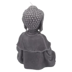 Kerze Buddha, Dunkelgrau, 23 Cm