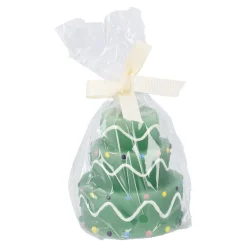 Kerze Geburtstag, Tortenform, Hellgrün, 6 X 7 Cm