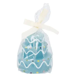 Kerze Geburtstag, Tortenform, Hellblau, 6 X 7 Cm