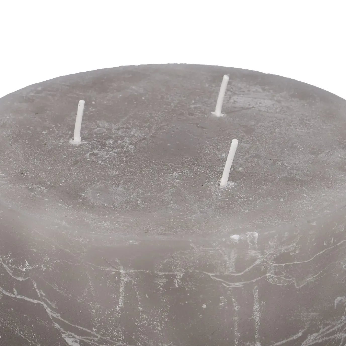 Kerze Rustik, Kaja/grau, 12.5 X 7 Cm