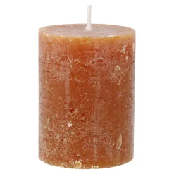 Kerze Rustik, Lara, Cognac, 9 Cm