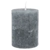 Kerze Rustik, Lara, Dunkelgrau, 9 Cm