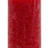 Kerze Rustik, Lara, Rot, 12 Cm