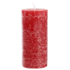 Kerze Rustik, Lara, Rot, 15 Cm