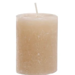 Kerze Rustik, Lara, Sand, 9 Cm
