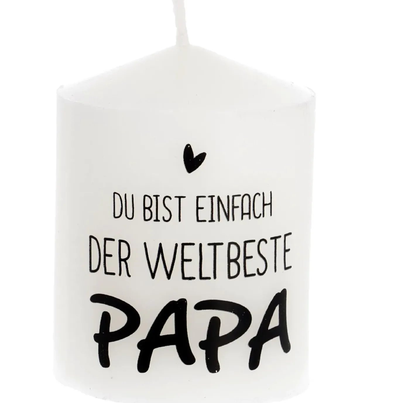 Kerze Spruch, Bester Papa, 6 X 8 Cm