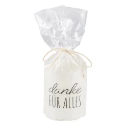 Kerze Spruch, Danke Für Alles, 6 X 8 Cm