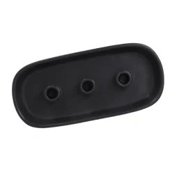 Kerzenhalter 3 Stabkerzen, Schwarz