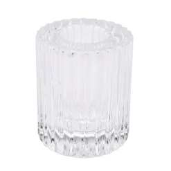 Kerzenständer Rillen, Stabkerze, 5 X 6 Cm