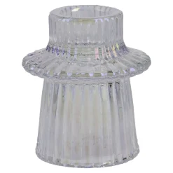 Kerzenständer Stabkerze/Mini, Ring/rund/irisierend