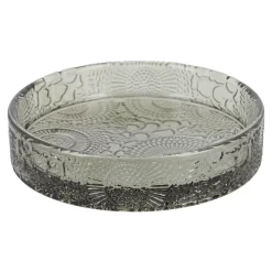 Kerzen-Untersetzer Relief, Dunkelgrün, 9.8 Cm