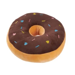 Kissen Donut, Braun, 31 Cm