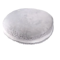 Kissen Macaron, Grau, 40 X 12 Cm
