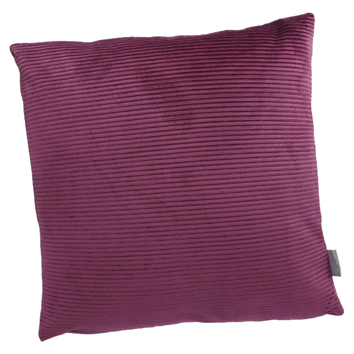 Kissen Samt-Rillen, Lila, 45 X 45 Cm