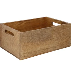 Kiste Mit Griff, Mangoholz, 30 X 21 Cm