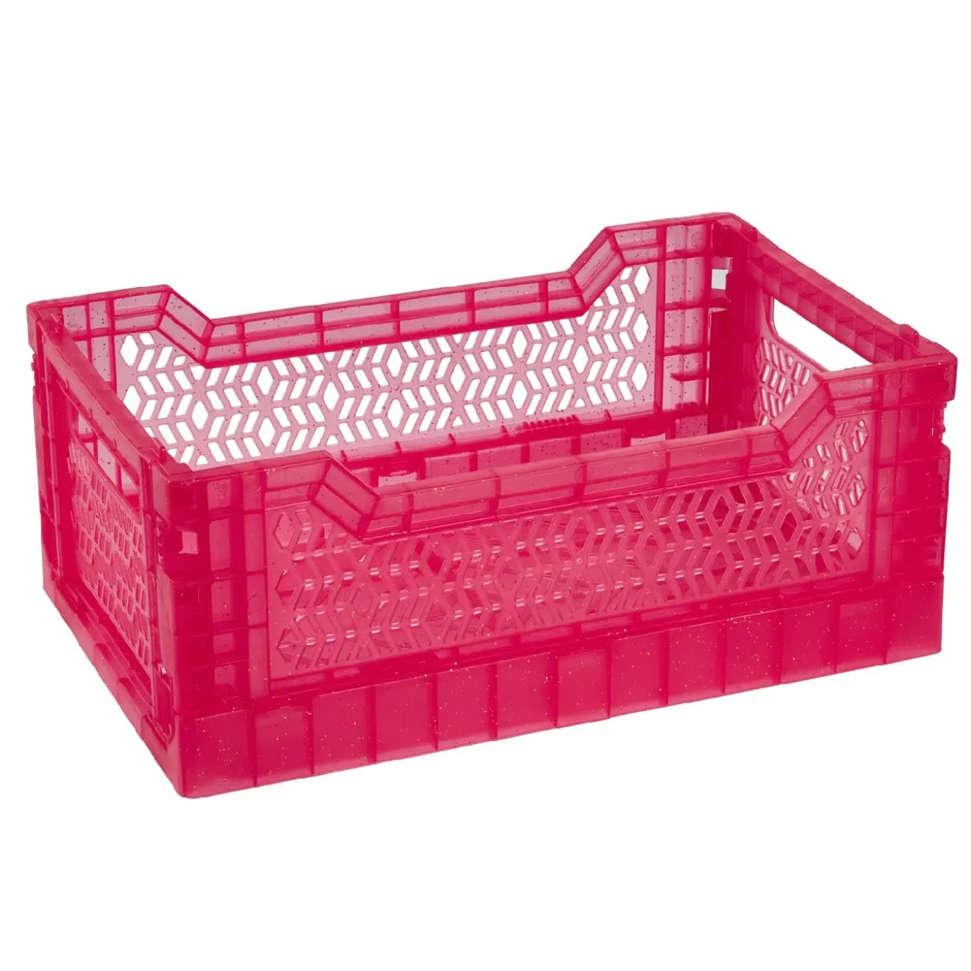 Klappbox Glitter, 27 X 17 X 11 Cm, Magenta