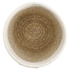 Korb Hoch, Rund/natur-weiß, 18 X 16.5 Cm