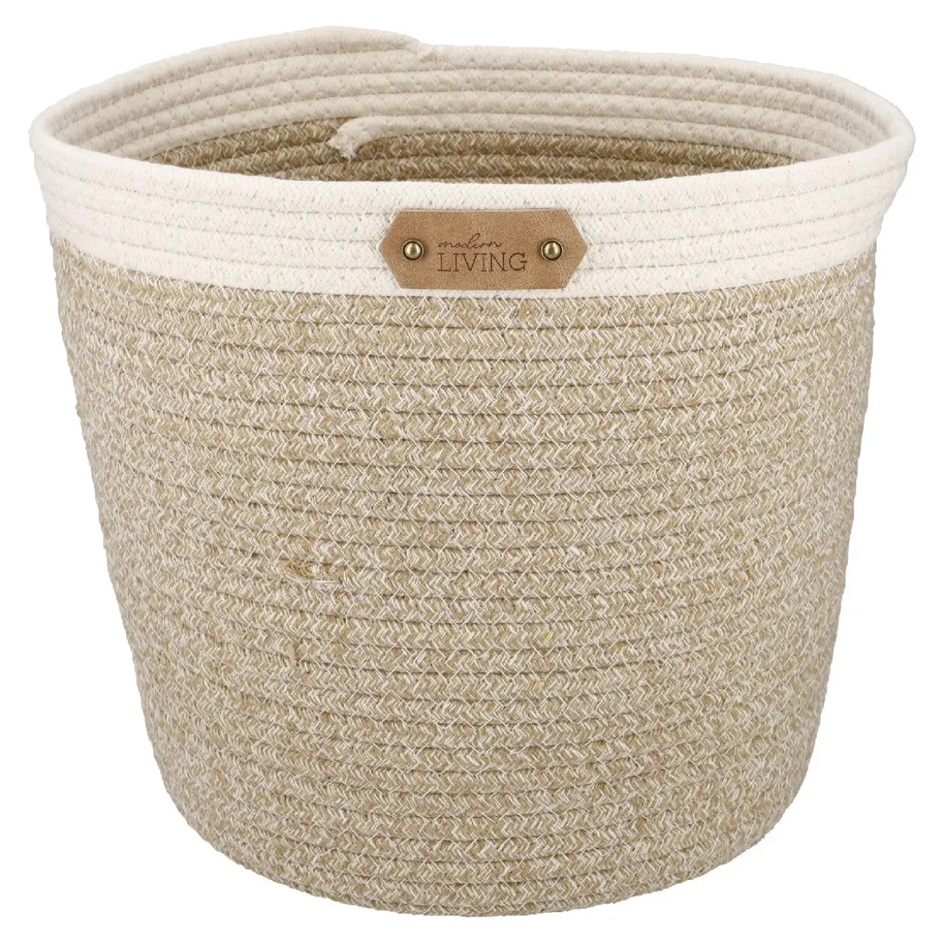 Korb Hoch, Rund/natur-weiß, 30 X 27 Cm