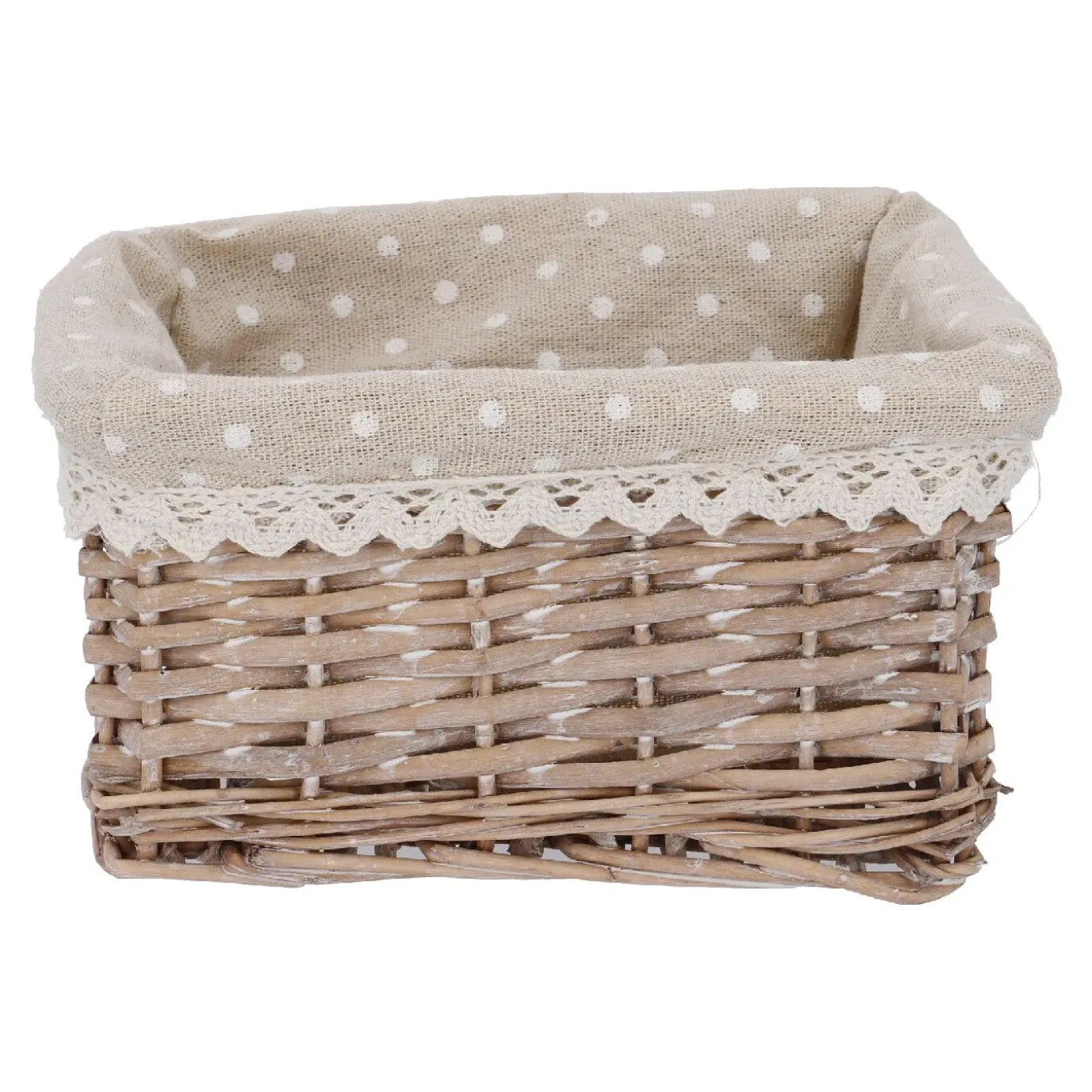Korb Punkte, Eckig, 18 X 14 Cm