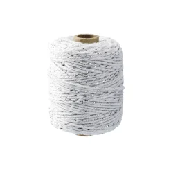 Kordel Lurex, Weiß, 50 M
