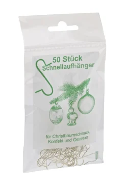 Kugelaufhänger, Gold, 50 Stück