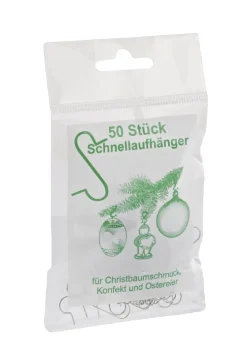 Kugelaufhänger, Silber, 50 Stück