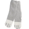 Kuschelsocken Anti-Rutsch, Uni/grau/offwhite