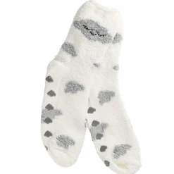 Kuschelsocken Anti-Rutsch, Wolke/offwhite