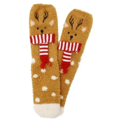 Kuschelsocken 3D/Xmas, Rentier