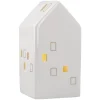 LED-Haus Mit Goldenen Fensterrahmen, 13.5 Cm
